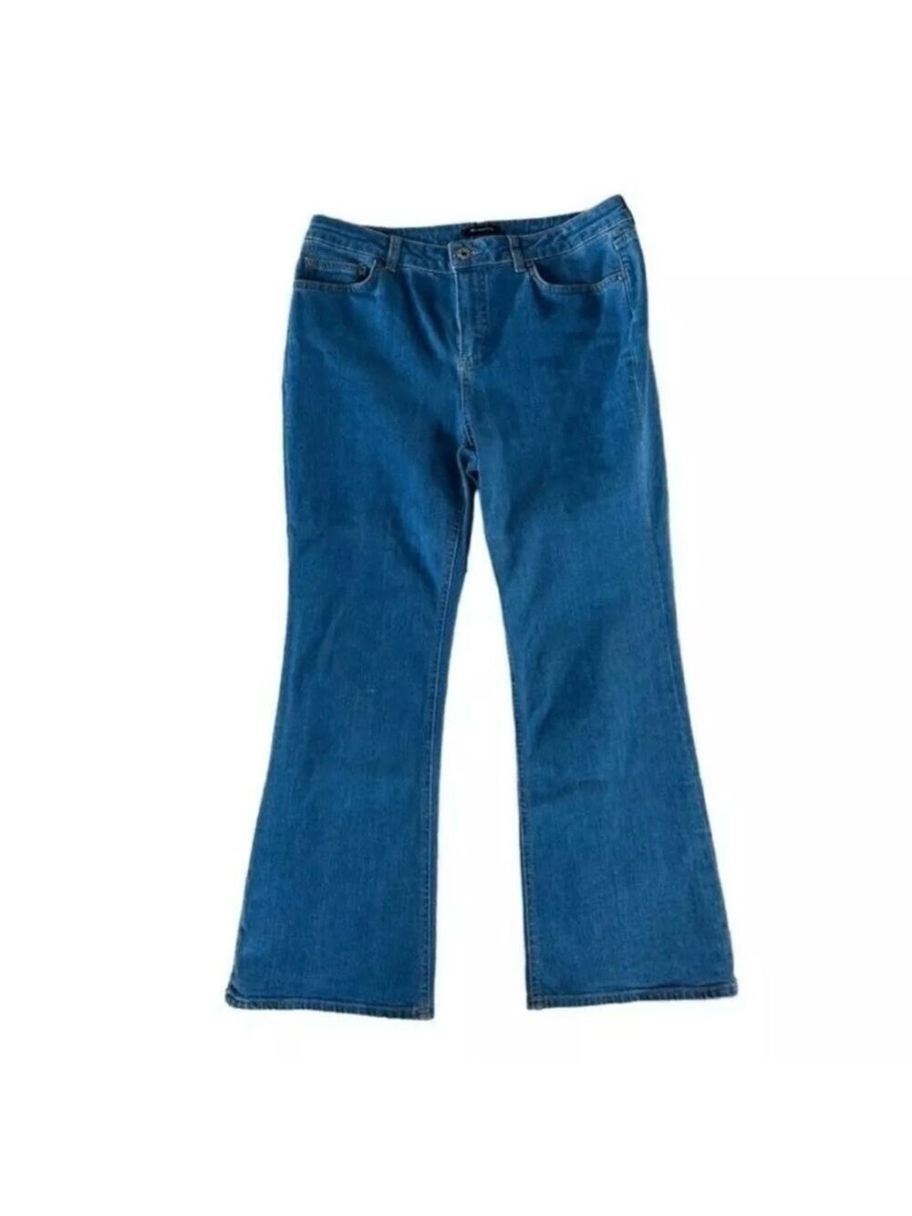 Massimo Dutti Cropped Flare High Rise Cotton Stretch Jeans Size 8
